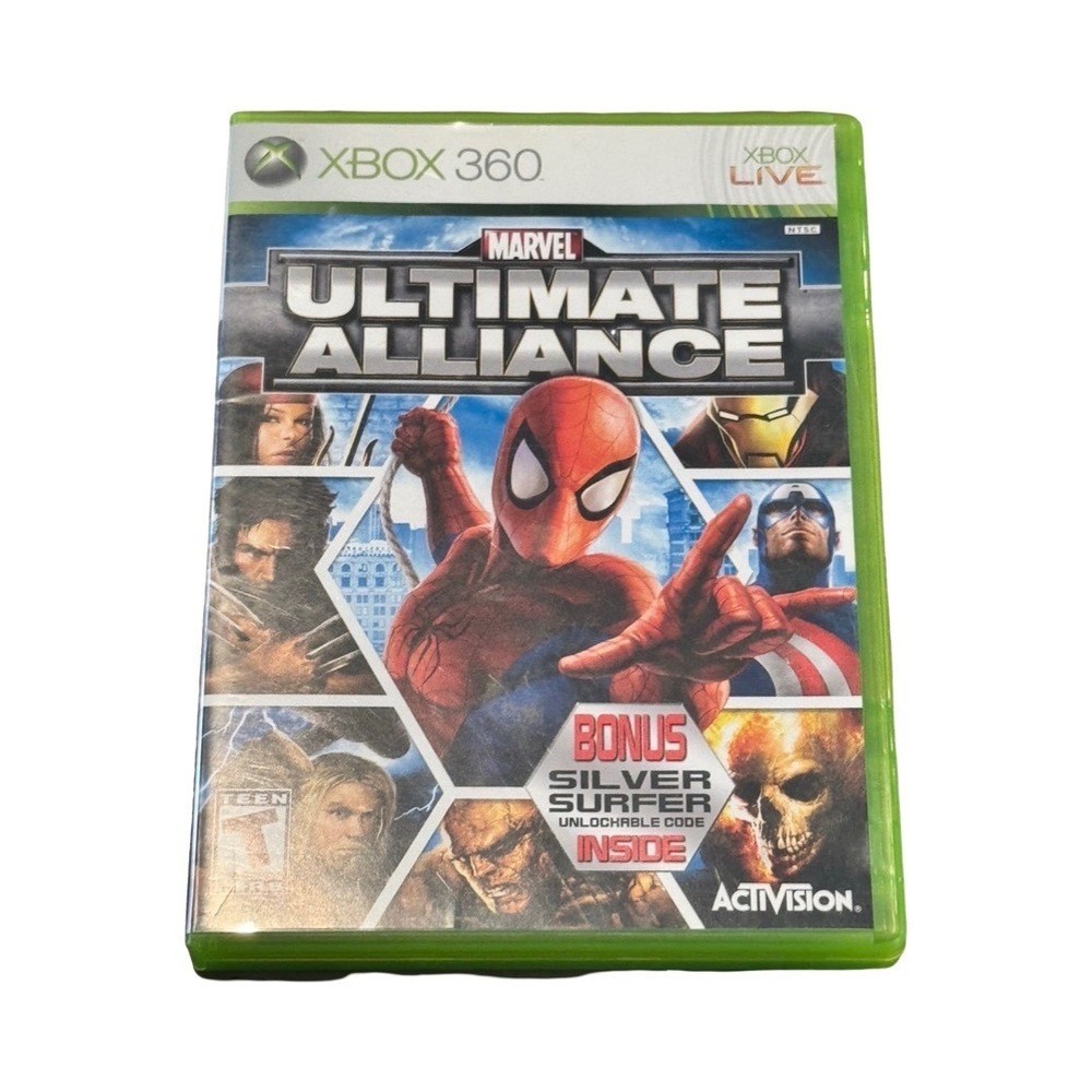 Marvel Ultimate Alliance Xbox 360 Activision Action RPG Silver Surfer Bonus NTSC